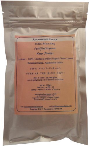 Neem Orgánica En Polvo, 100 g