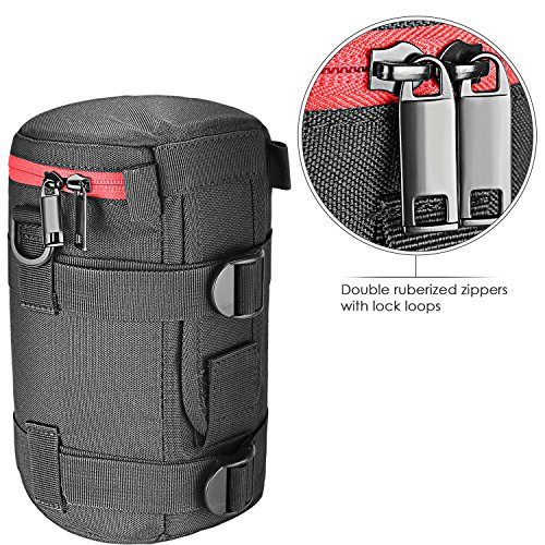Neewer - Funda para Objetivo cilíndrico de Nailon Resistente para Objetivo 18-300 mm, como Canon 100 mm 70-300lS 75-300 & Nikon 55-300 28-300 105VR 70-300