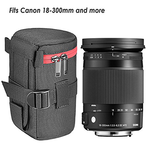 Neewer - Funda para Objetivo cilíndrico de Nailon Resistente para Objetivo 18-300 mm, como Canon 100 mm 70-300lS 75-300 & Nikon 55-300 28-300 105VR 70-300