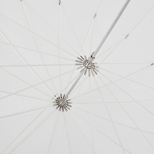 Neewer Parasol Parabólico de Difusión Blanca 16-eje, 185cm de Costilla de Fibra de vidrio 7mm