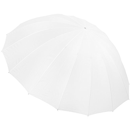 Neewer Parasol Parabólico de Difusión Blanca 16-eje, 185cm de Costilla de Fibra de vidrio 7mm