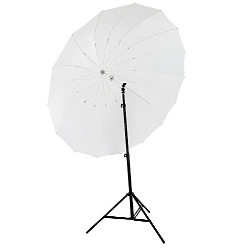 Neewer Parasol Parabólico de Difusión Blanca 16-eje, 185cm de Costilla de Fibra de vidrio 7mm