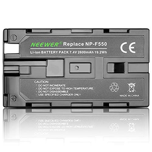 Neewer Regulable Bi-color 480 LED Video Luz CRI 96 + 3200-5600K con Soporte en U 2 Piezas de Batería Recargable de ion-litio y Cargador USB para Cámara DSLR foto Estudio Fotografía YouTube