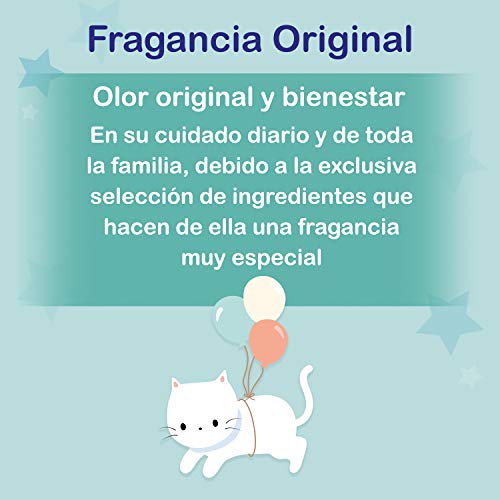 Nenuco Agua de Colonia recomendado para bebés, fragancia original - 1200 ml