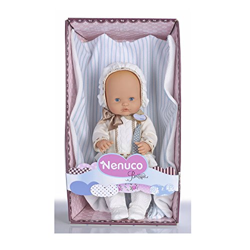 Nenuco Boutique bebé-vestido, color blanco (Famosa 700013107)