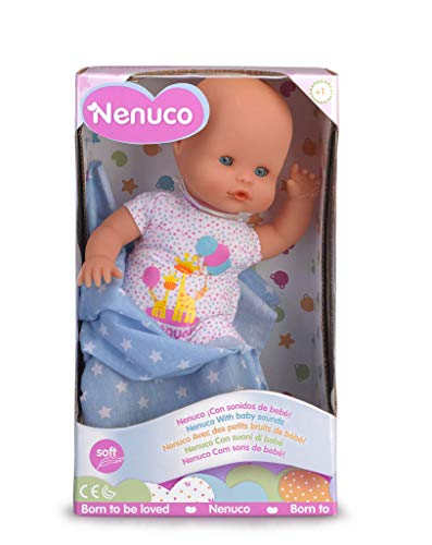 Nenuco de Famosa 700012123, Recién Nacido - Muñeco infantil con Sonidos de Bebé, Colores/Modelos surtidos, 1 pieza