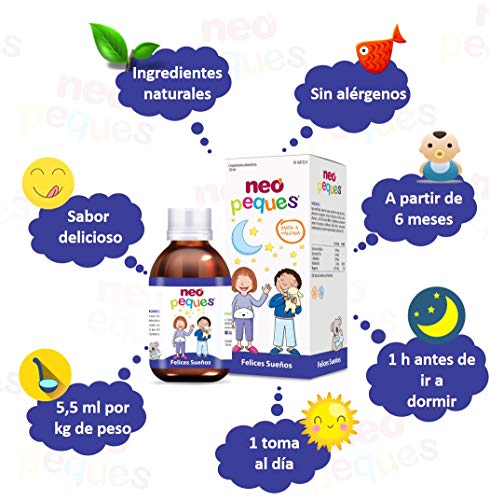 Neo Peques | Jarabe Infantil para Niños Felices Sueños | 150 ml