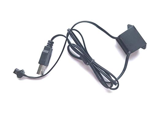 Neon LED EL cable para interior automotriz Cosplay lámpara de línea electroluminiscente LED emisora de luz decorativa con unidad de tira de luz 5V，Rojo, 5 m