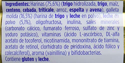 Nestlé Papillas NESTUM Cereales para bebé con galleta - 3 papillas de 650g -Total 1950g