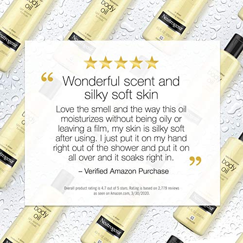 Neutrogena Body Oil Light Sesame Formula, 16 Fluid Ounce (473 ml)