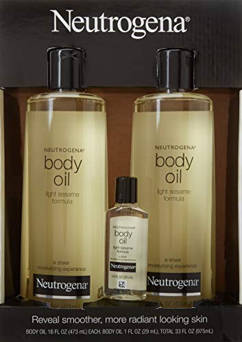 Neutrogena Body Oil, Light Sesame Formula, 16 Ounce (Pack of 2) by Neutrogena