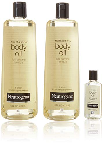 Neutrogena Body Oil, Light Sesame Formula, 16 Ounce (Pack of 2) by Neutrogena