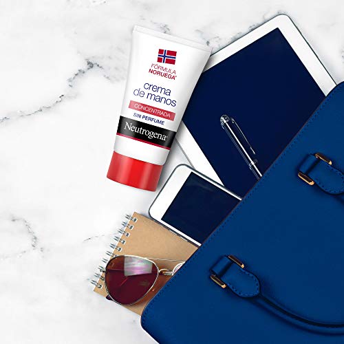 Neutrogena Crema de Manos Concentrada Sin Perfume, Alivio Inmediato para Manos Secas, 50 ml