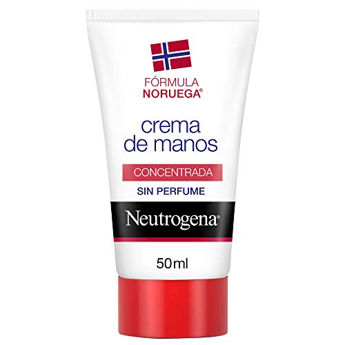 Neutrogena Crema de Manos Concentrada Sin Perfume, Alivio Inmediato para Manos Secas, 50 ml