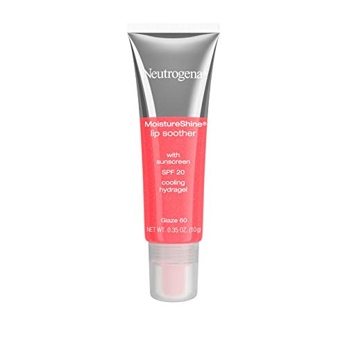 Neutrogena MoistureShine Lip Soother, SPF 20, Glaze 60, 0.35 Ounce