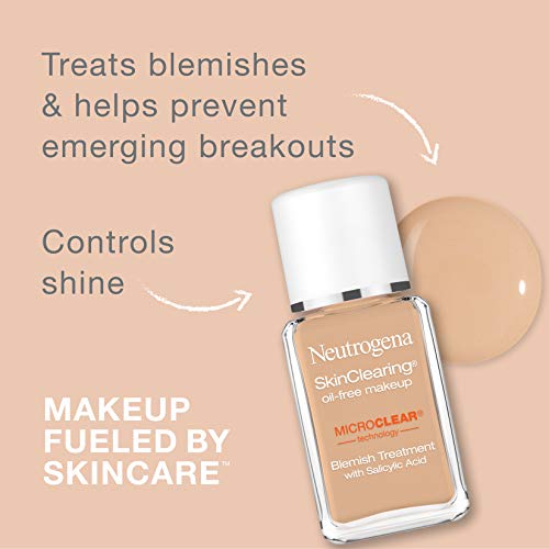 NEUTROGENA - SkinClearing Oil-Free Liquid Makeup Chestnut - 1 fl. oz. (30 ml)