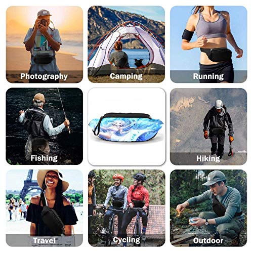 NHCY Plon7ucErt Azur Lane Casual Comic Sports Cool Waist Pack Cofre Bolsa Correa de Hombro Ajustable Hombres y Mujeres Deportes al Aire Libre Fitness Viaje Jogging Bicicleta de montaña