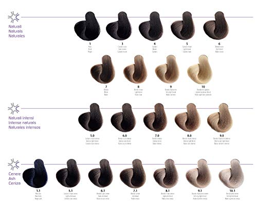 NHP Permanent Color Cream - Crema de color marrón con aceite de argán, manteca de cacao, ingredientes orgánicos certificados, 100 ml