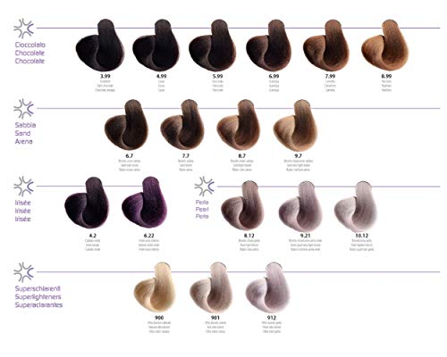 NHP Permanent Color Cream - Crema de color marrón con aceite de argán, manteca de cacao, ingredientes orgánicos certificados, 100 ml