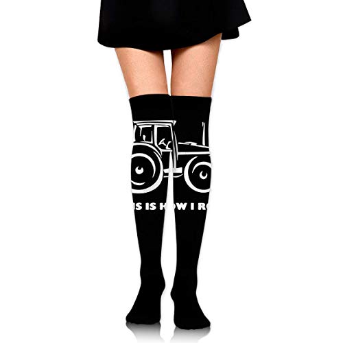 Nice-Guy Así es como ruedo Farming Farmer Tractor Womens Boot Over Knee Thigh High Socks Stocking