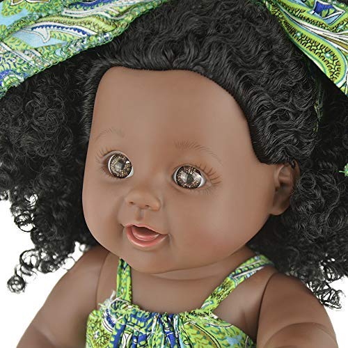 Nice2you muñeca de niña afroamericana Baby Play de 12 Pulgadas para niños cumpleaños