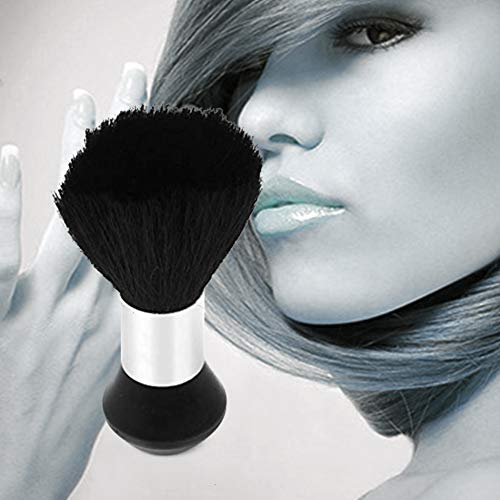 nicebuty profesional suave cara del cuello plumero Cabello Pelo Suave (salón de peluquería cepillo de cabello Salón Cut Styling herramientas negro Marque útil y bien