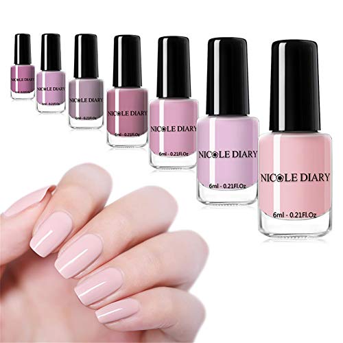 NICOLE DIARY 13 Color Nail Polish purity color Nail Art Starter Kit Peel Off Nail Art Barniz Desnudo Serie Salon Decor Collection 6 ml