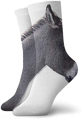 Nifdhkw Calcetines de vestir para hombres y mujeres, calcetines deportivos para correr, calcetines de compresión para correr, viajes, ciclismo, embarazadas, enfermera, vuelo, burro