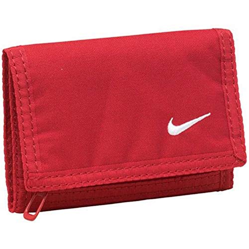NIKE Basic Billetero, Hombre, Rojo/Blanco, S