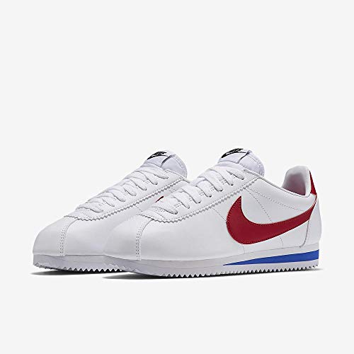 NIKE Classic Cortez Leather, Zapatillas para Mujer, Blanco (White/Varsity Red-Varsity Royal 103), 40 EU