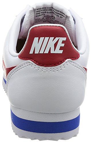 NIKE Classic Cortez Leather, Zapatillas para Mujer, Blanco (White/Varsity Red-Varsity Royal 103), 40 EU
