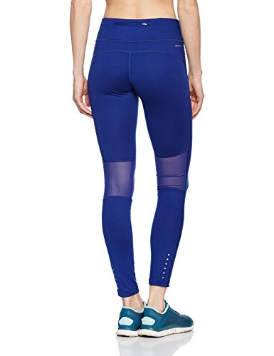 NIKE DF Epic Run Tight-Calzamaglia da Donna Donna - Multicolore (Azzurro/Argentato) - L