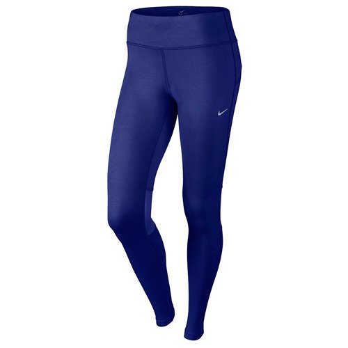 NIKE DF Epic Run Tight-Calzamaglia da Donna Donna - Multicolore (Azzurro/Argentato) - L