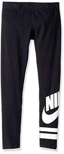 Nike G NSW LGGNG FAVORITE GX3 Mallas, Niñas, Negro (black/White), XL