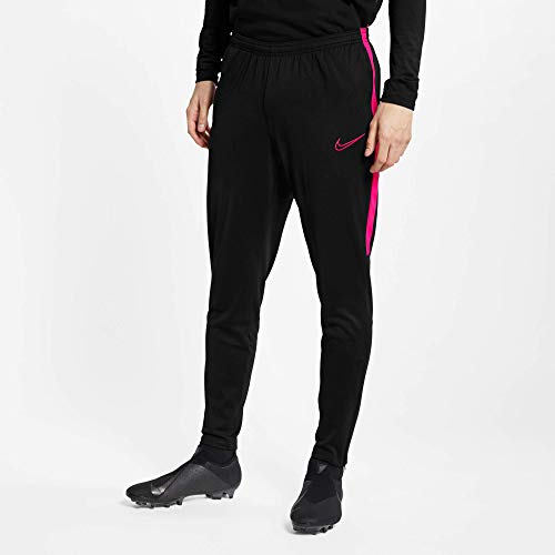 NIKE M NK Dry Acdmy Pant Kpz Sport Trousers, Hombre, Black/Hyper Pink/Hyper Pink, L