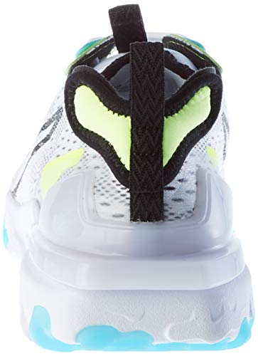Nike React Vision WW, Zapatillas para Correr para Hombre, White Black Volt Blue Fury, 42 EU