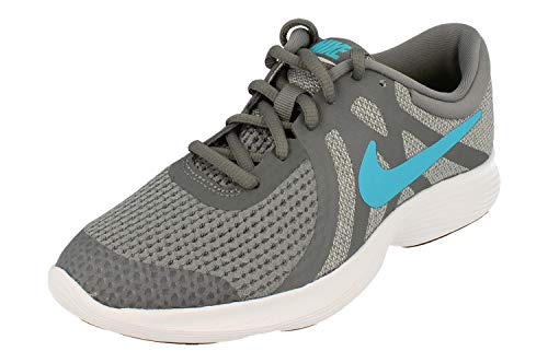 Nike Revolution 4 (GS), Zapatillas de Atletismo para Hombre, Multicolor (Cool Grey/Blue Fury/Pure Platinum/Black 014), 39 EU