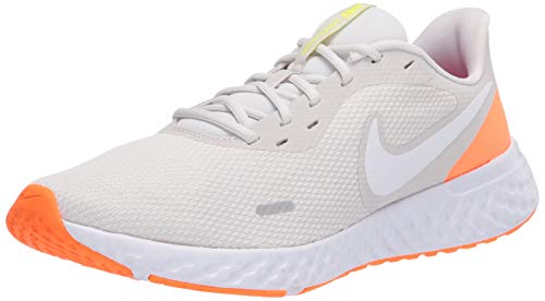 Nike Revolution 5, Zapatilla de Correr para Hombre, Multicolor Platinum Tint White Pink Blast Lemon Venom, 43 EU