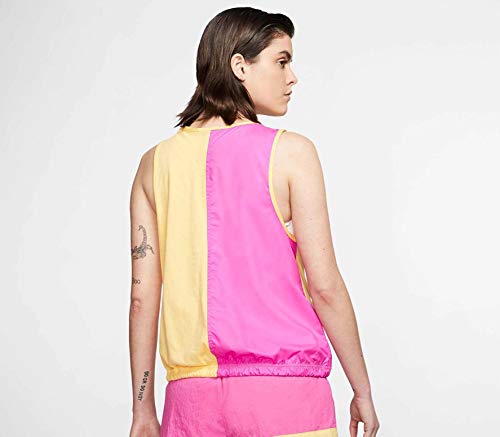 Nike Sportswear Women's Tank Topaz Gold/Fire Pink/Sapphire CJ2270-795 Topaz Gold/Fire Pink/Sapphire L