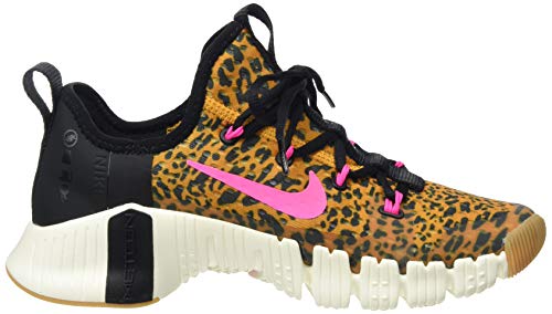 Nike Wmns Free Metcon 3, Zapatos para Correr para Mujer, Black/Pink Blast/Chutney/Sail, 36.5 EU