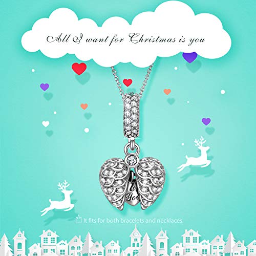 NINAQUEEN Charm Pandora Charms Amor de Corazon Regalos Originales Mujer Niña Regalos para Ella Plata 925 para Madre Novia Esposa