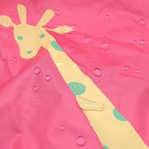 Niño Linda Chubasquero Con Capucha, Dibujos Animados Impermeable Para niños Impermeable Ropa impermeable Ligero para edades de 3-12 años de edad, niñas y niños 4 Tamaño