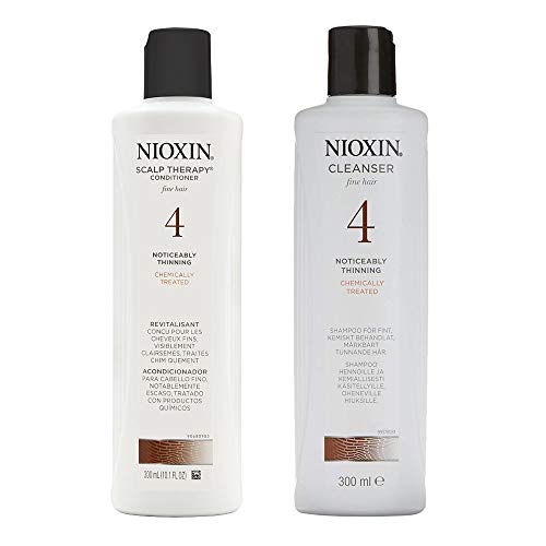 Nioxin Cleanser Shampoo & Scalp Therapy System For Colored Hair Progressed Thinning - Twin Pack 300ml/ 10.1 Oz