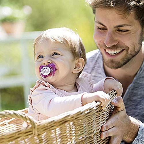 Nip látex látex natural Chupete con texto 4 unidades niña (Talla 1 0 – 6 meses recién nacido.