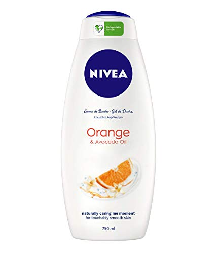 NIVEA Gel de Ducha Care & Orange - Paquete de 12 x 750 ml - Total: 9 l