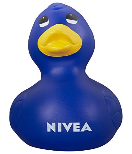 NIVEA Pato de Goma, baño, Juguetes de baño para niños pequeños y Adultos, Azul, L 10cm x A 7cm x A 9cm