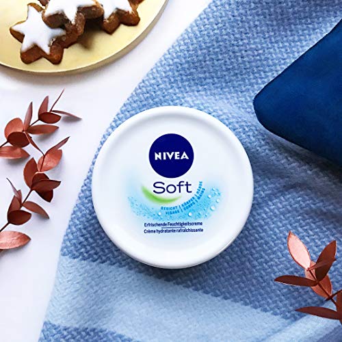 Nivea Soft - Crema hidratante, 200 ml x 4 (Pack de 4) - Version importada (Alemania)