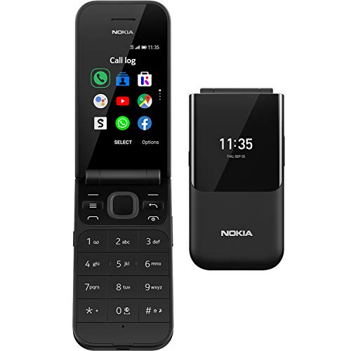 Nokia 2720 Flip Black Dual Sim [Versión importada: Podría presentar problemas de compatibilidad]