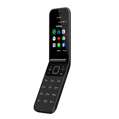 Nokia 2720 Flip Black Dual Sim [Versión importada: Podría presentar problemas de compatibilidad]