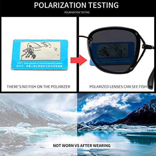 None Brand - Gafas de sol para mujer con montura pequeña, diseño de ojos de gato, tricolor, 5, 5